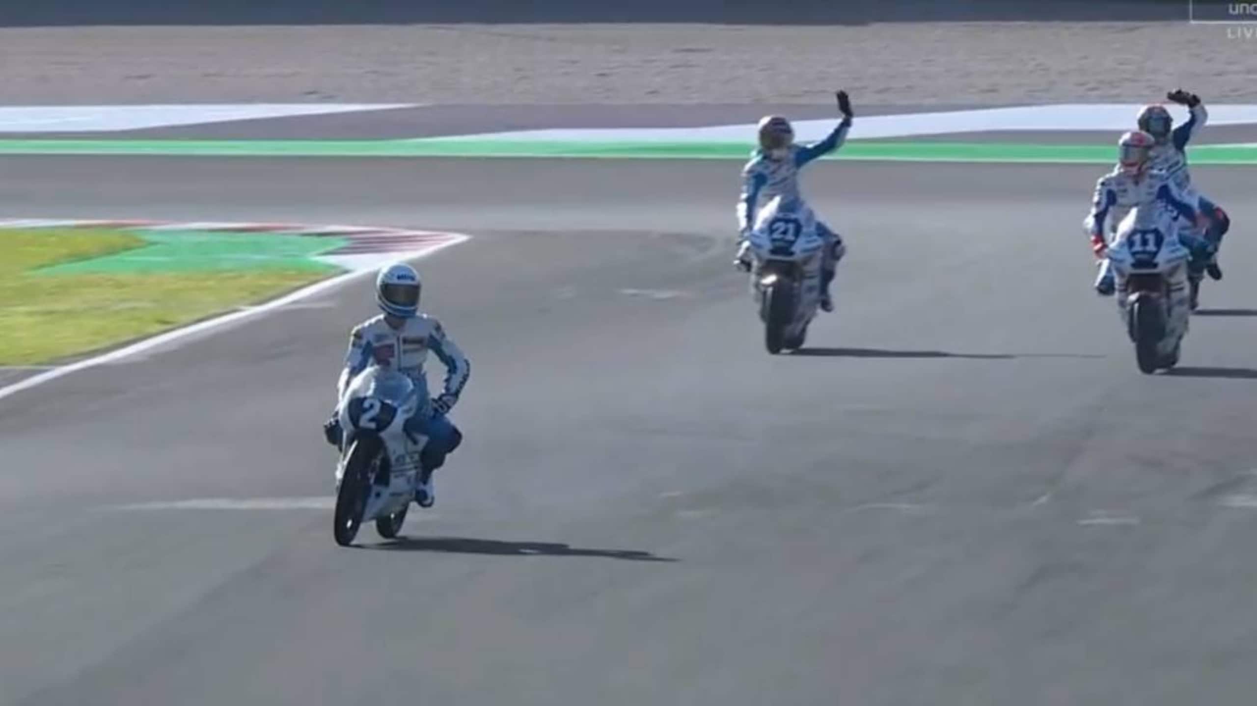 GP Emilia Romagna: il giro di pista per ricordare Fausto Gresini