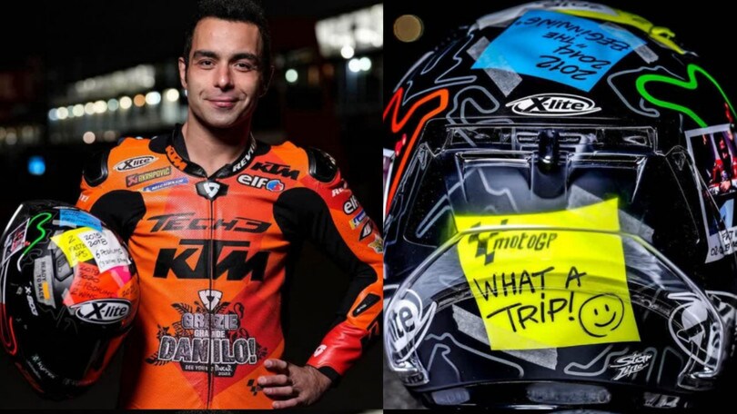 Casco speciale per Danilo Petrucci alla sua ultima gara in MotoGP