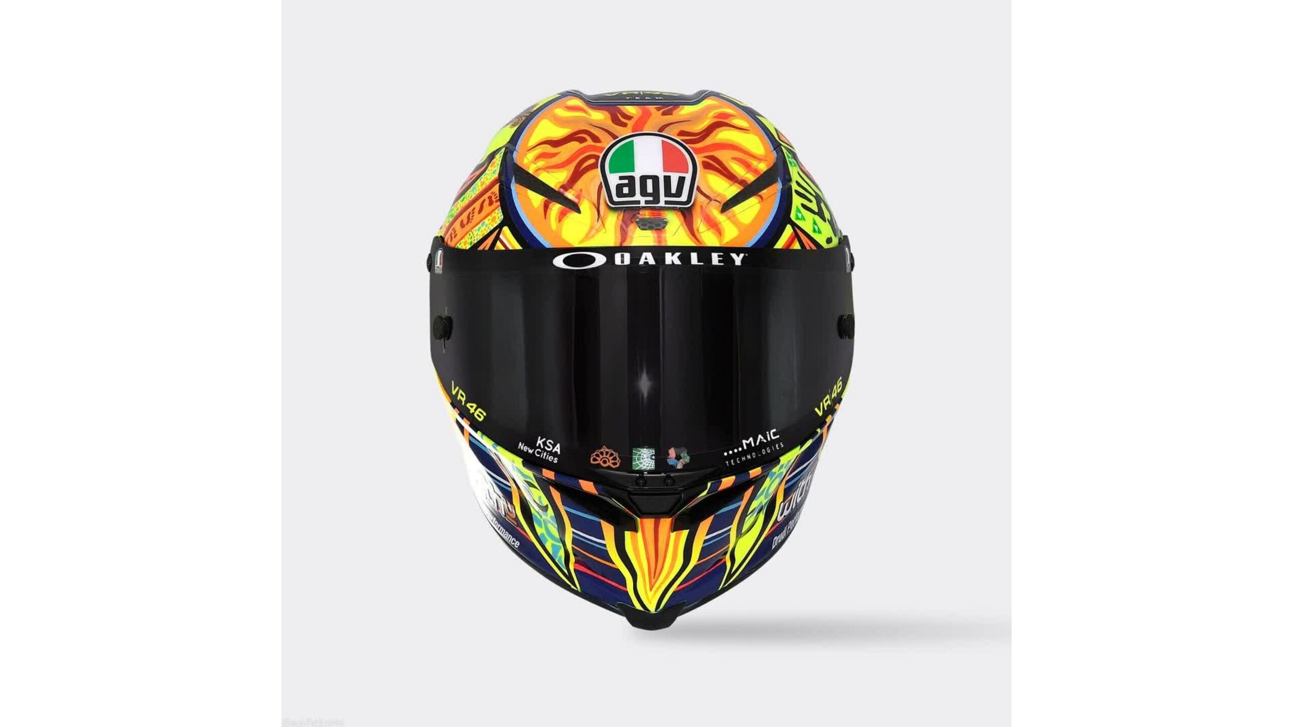 MotoGP: i piloti dell'Academy in pista a Valencia con i caschi di Valentino Rossi