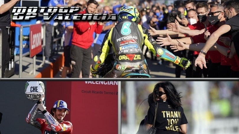 MotoGP Valencia: Valentino Rossi chiude al top una carriera da leggenda