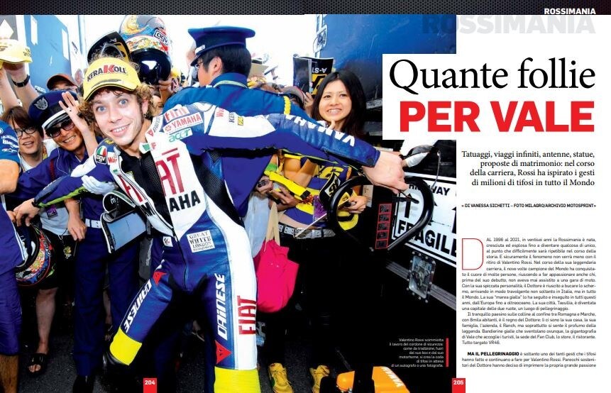 “Valentino Rossi: l’uomo, il pilota, la leggenda”, dal 4 dicembre in edicola