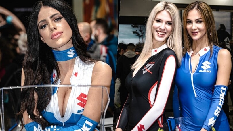 EICMA 2021, ecco le ragazze dello stand di Suzuki
