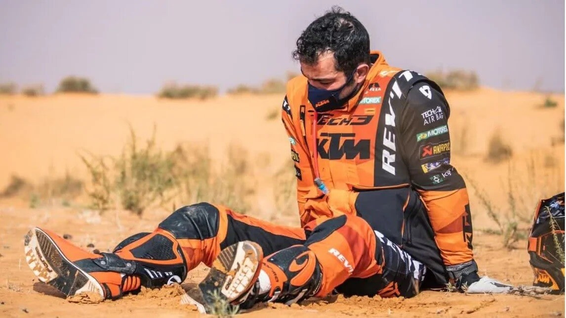 Dakar: Petrucci’s hopes hang by a thread after he retires from the stage