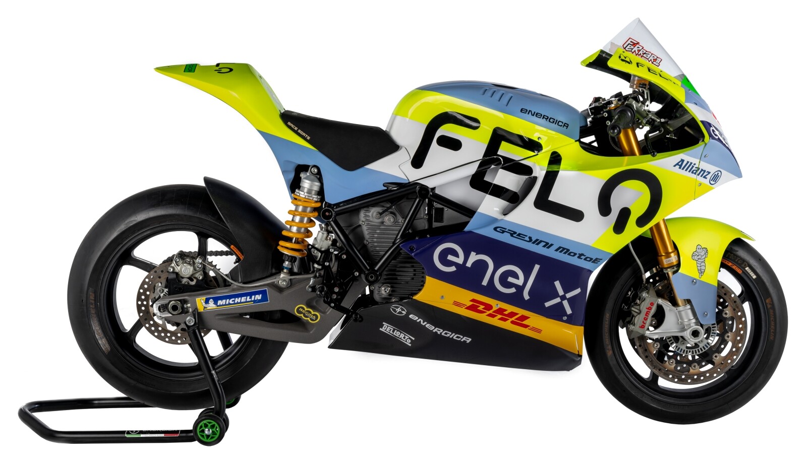 MotoE: Ferrari e Finello presentano la livrea 2022 del Team Gresini