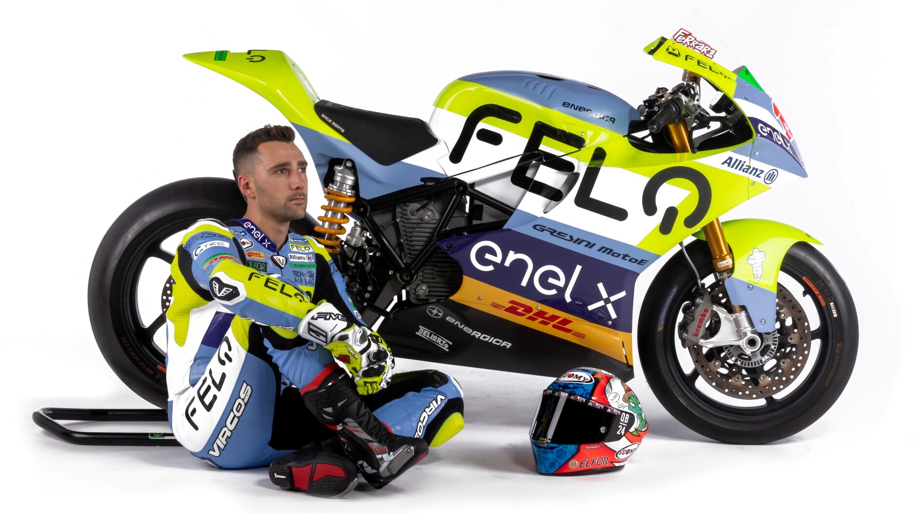 MotoE: Ferrari e Finello presentano la livrea 2022 del Team Gresini