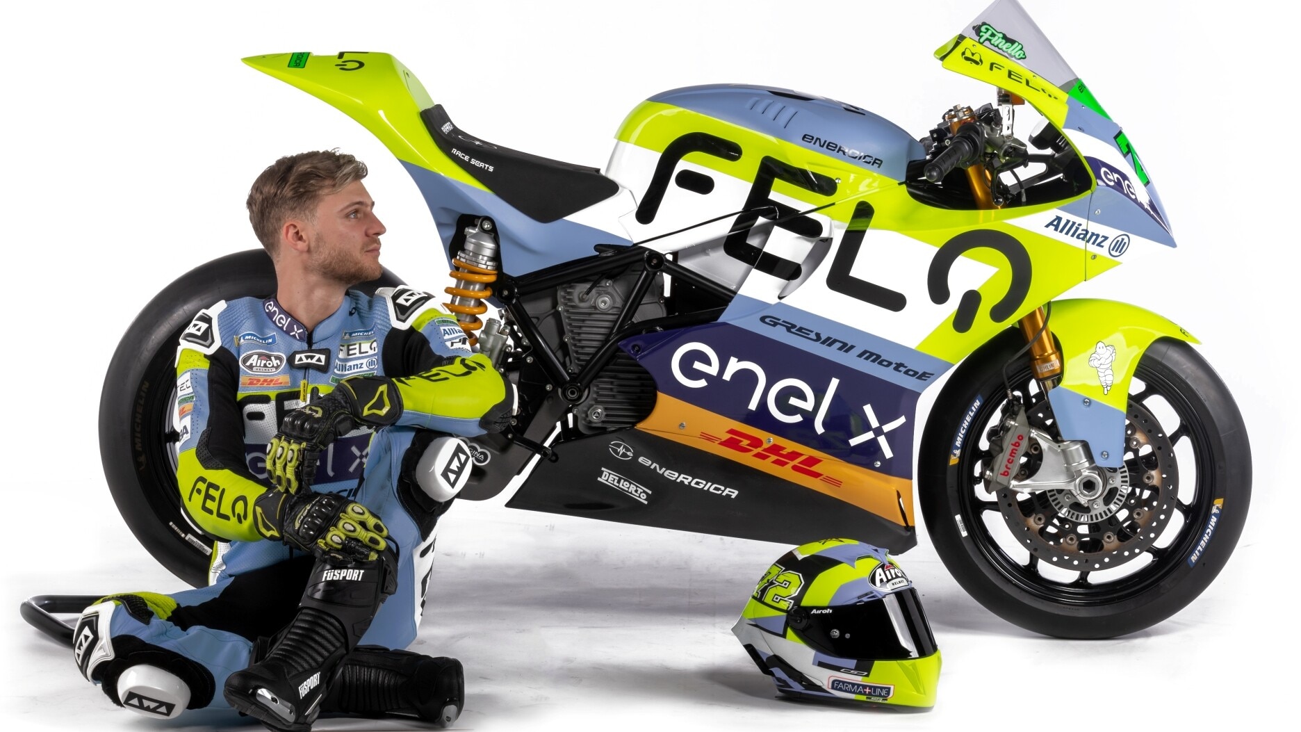 MotoE: Ferrari e Finello presentano la livrea 2022 del Team Gresini