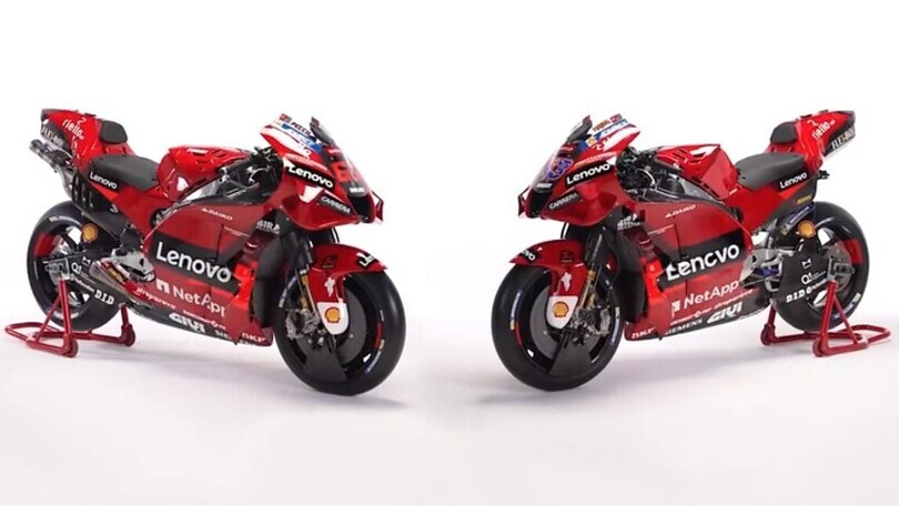 MotoGP, Ducati: le nuove DesmosediciGP 2022, viste da vicino