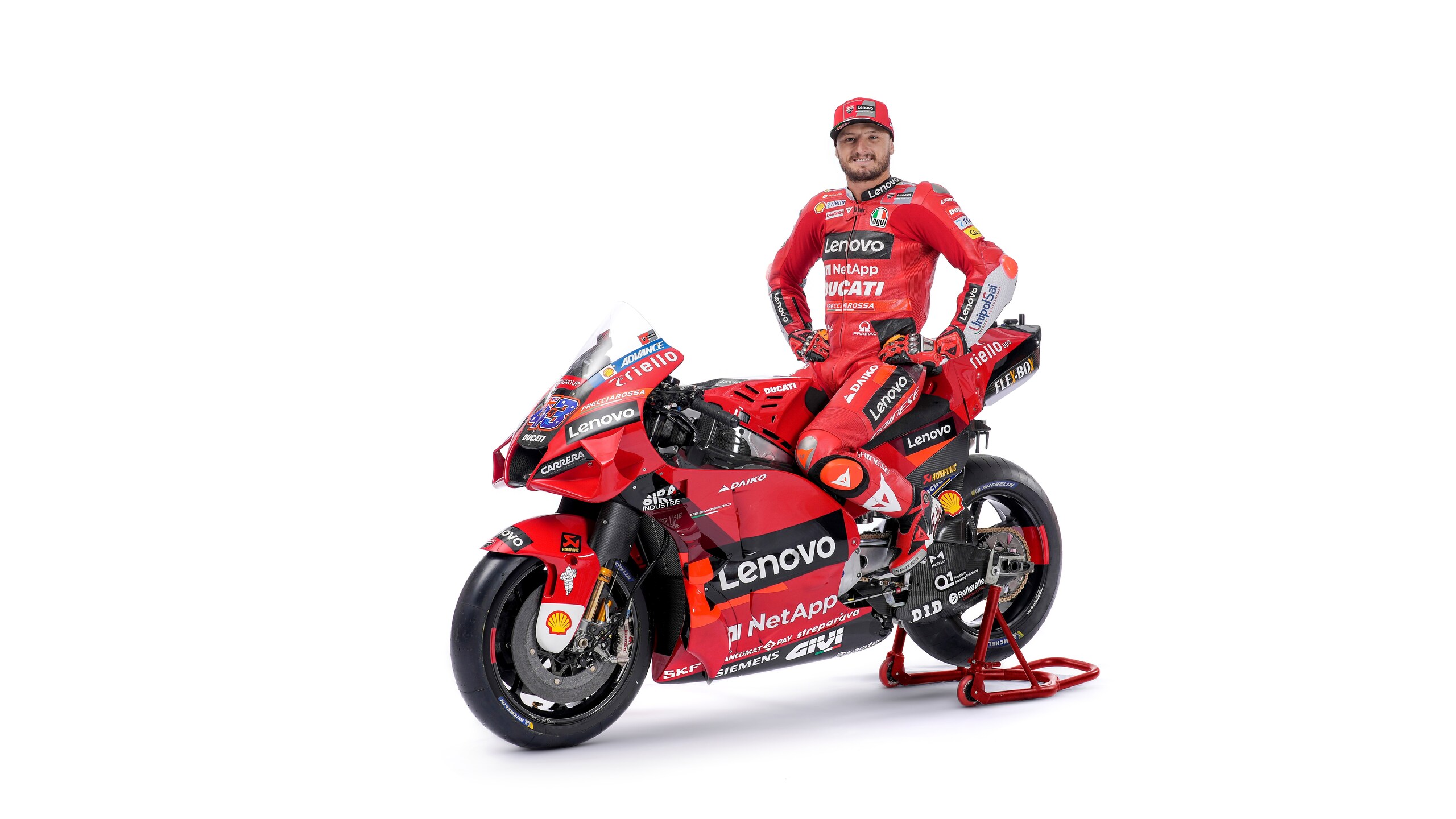 MotoGP: Jack Miller in posa con la nuova Ducati Desmosedici GP