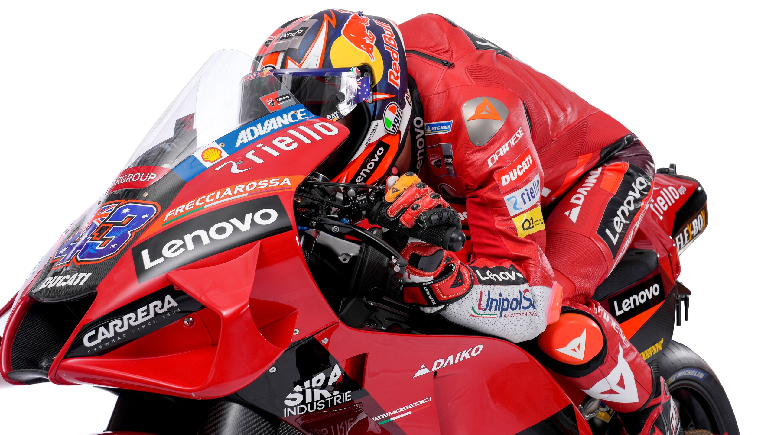 MotoGP: Jack Miller in posa con la nuova Ducati Desmosedici GP