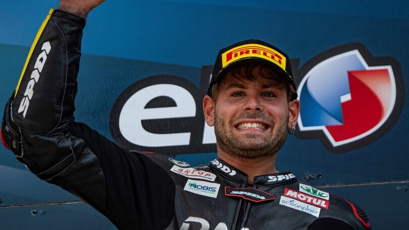 CIV SBK, Delbianco: “Sull'Aprilia, ci si sente come Max Biaggi”