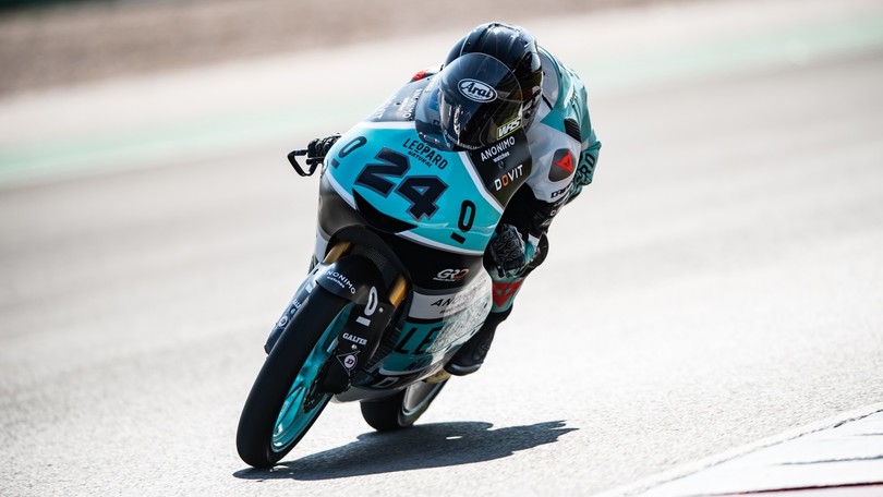 Test Portimao Day 2, Leopard vola in Moto3: Suzuki regola Foggia di un soffio