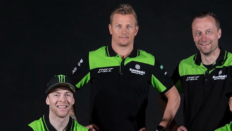 MXGP: Kimi Raikkonen, dal rosso Ferrari al verde Kawasaki