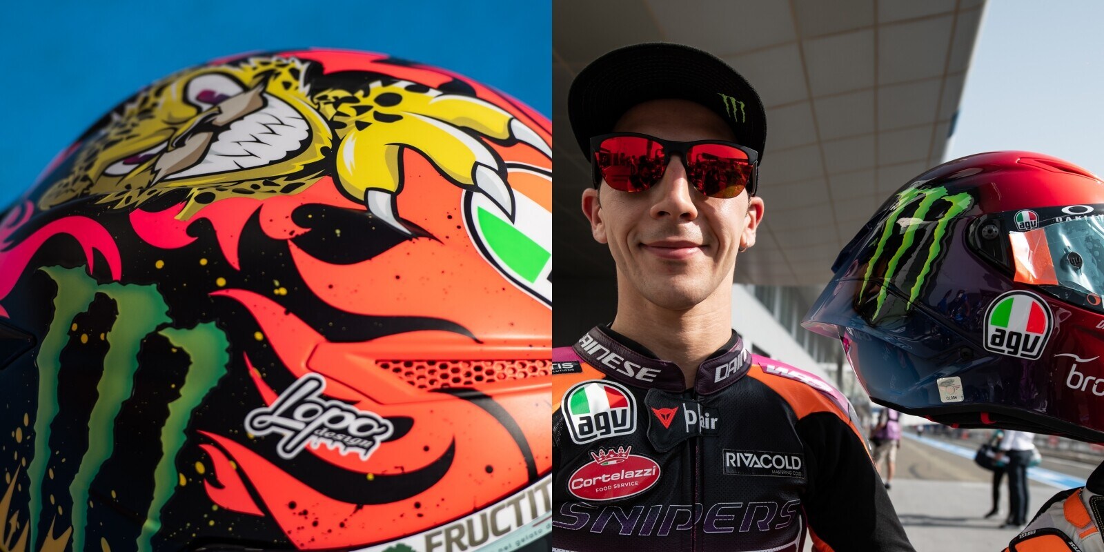 Moto3: i caschi di Migno e Surra edizione 2022