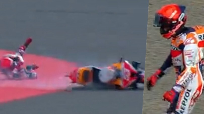 Venerdì nero per Marc Marquez: che volo nelle FP2 del GP Indonesia!