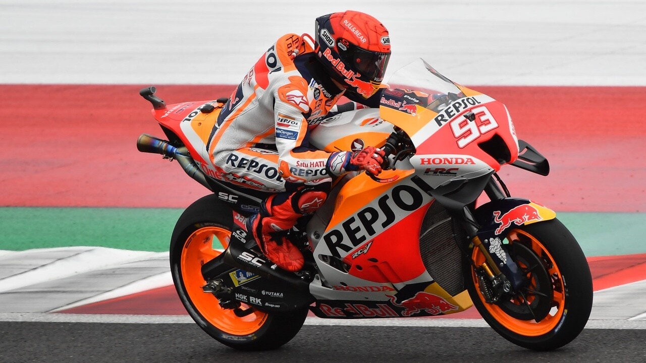 MotoGP, i tempi non scendono nella FP3, Marquez "inutilmente" primo