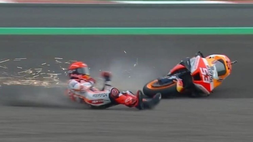 MotoGP, disastro Marquez in Indonesia: Marc torna a rischiare, ma non paga