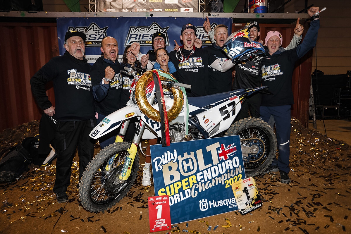 Billy Bolt  Campione del Mondiale Indoor SuperEnduro 2022