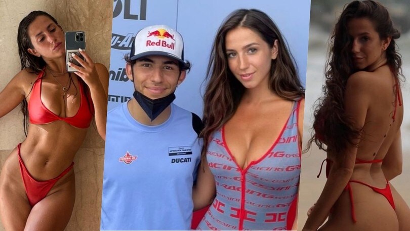 MotoGP: Iulia Gyrbu, l'ombrellina da urlo del Gresini Racing