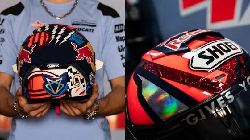 Tanto colore e l'amore per la Roma: il casco di Di Giannantonio