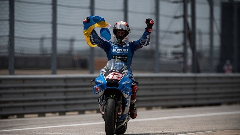 MotoGP, Rins regala alla Suzuki il 500esimo podio della sua storia
