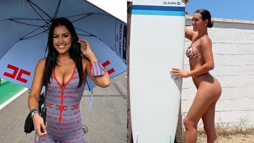 MotoGP: Jasmine, la bellissima grid girl del team Gresini a Portimao