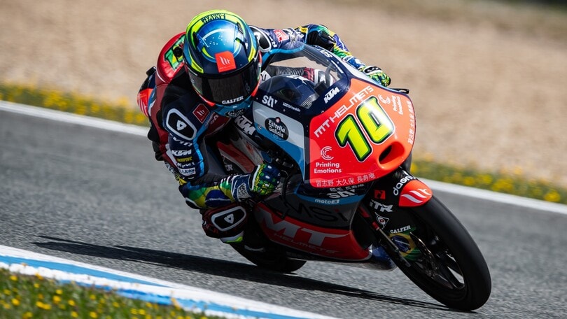 Moto3 Jerez: Moreira al vertice nelle fp3, tre italiani in Q2