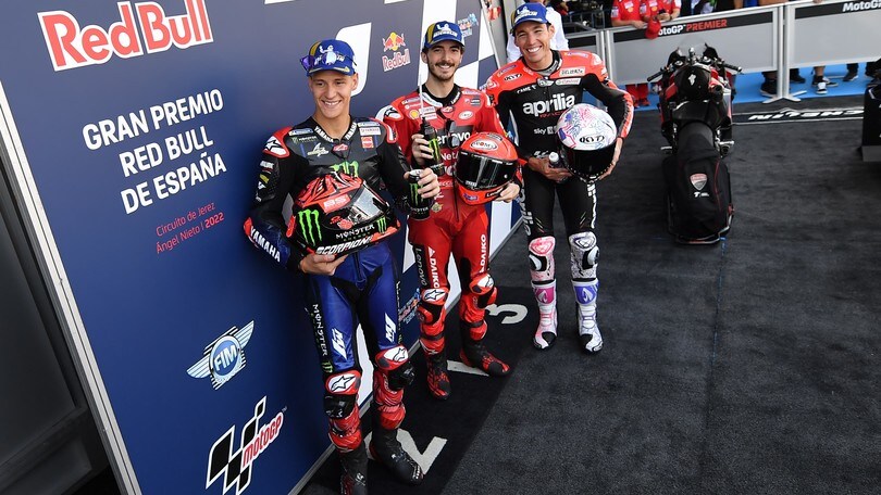MotoGP Jerez: Bagnaia favorito su Quartararo