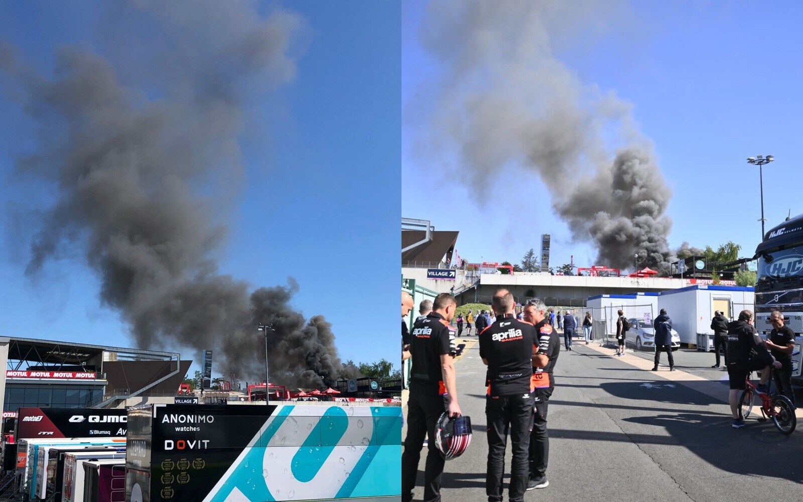 MotoGP Francia, Le Mans già "infuocata": incendio nel villaggio dei tifosi