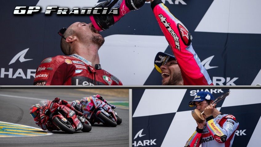 MotoGP: Bastianini al top in Francia, Bagnaia sciupa la tripletta Ducati