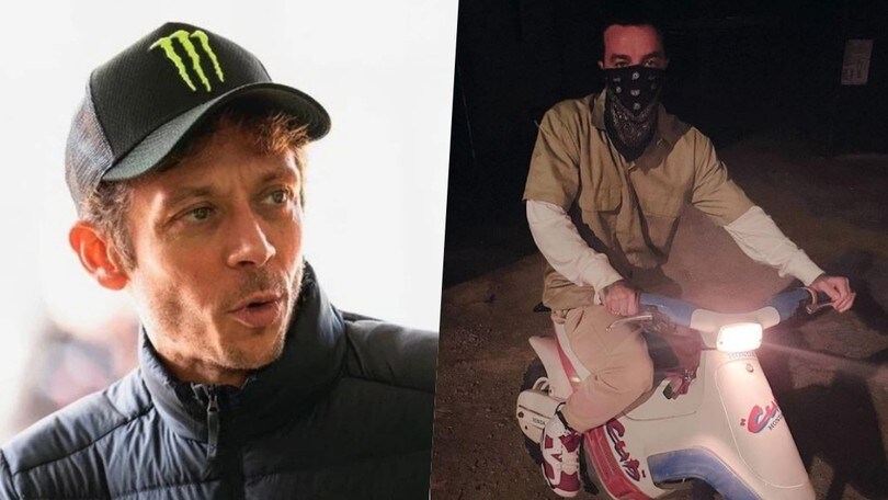 Valentino Rossi pazzo per l'Honda Cub di Salmo: “Che mezzo!”