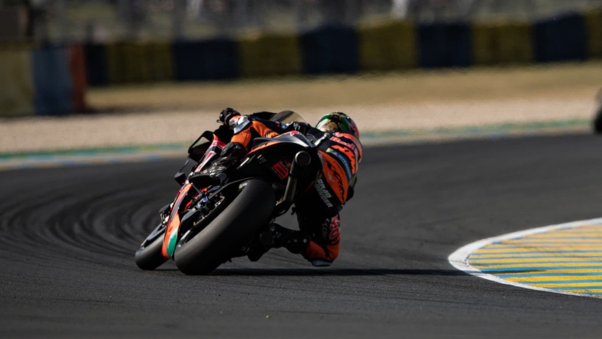 What’s it like to ride a MotoGP that’s missing a wing? Brad Binder reveals all