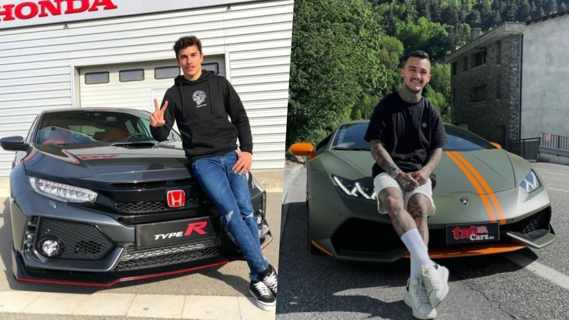 Dalla Civic all'Aventador: ecco le auto guidate dai piloti del Motomondiale