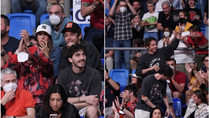 MotoGP: Valentino Rossi e Pecco Bagnaia si danno al basket