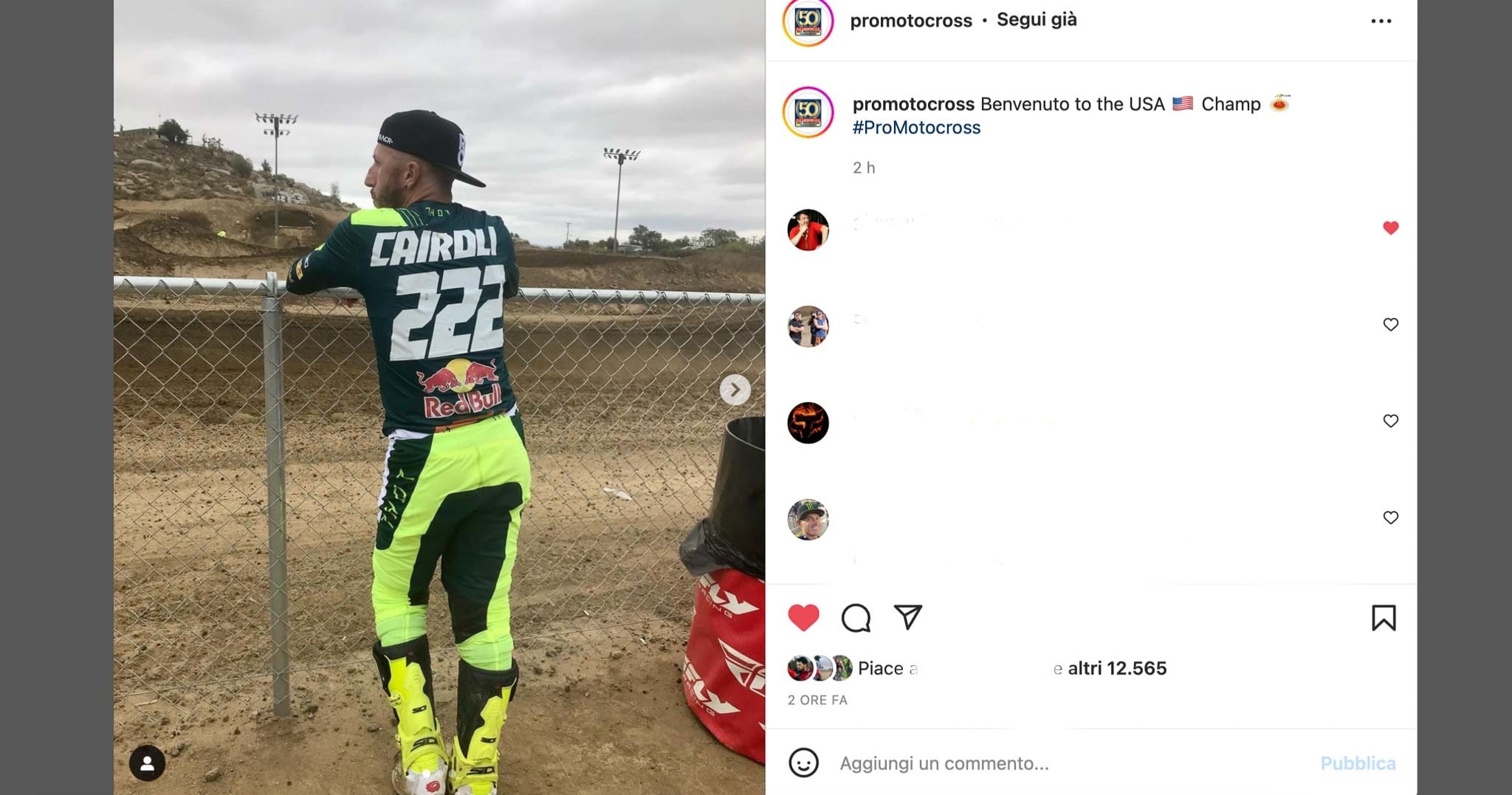 Pro Motocross: Cairoli in California per prepararsi al debutto americano