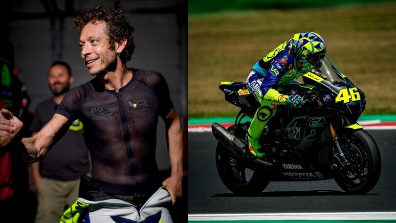Valentino Rossi di nuovo a Misano: le foto dell'allenamento