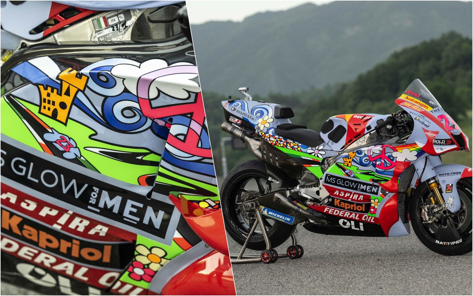 MotoGP Mugello: ecco la livrea pro pace del team Gresini
