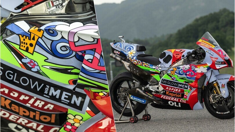 MotoGP Mugello: ecco la livrea pro pace del team Gresini