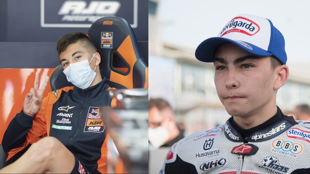 Raul e Adrian Fernandez in pitbike