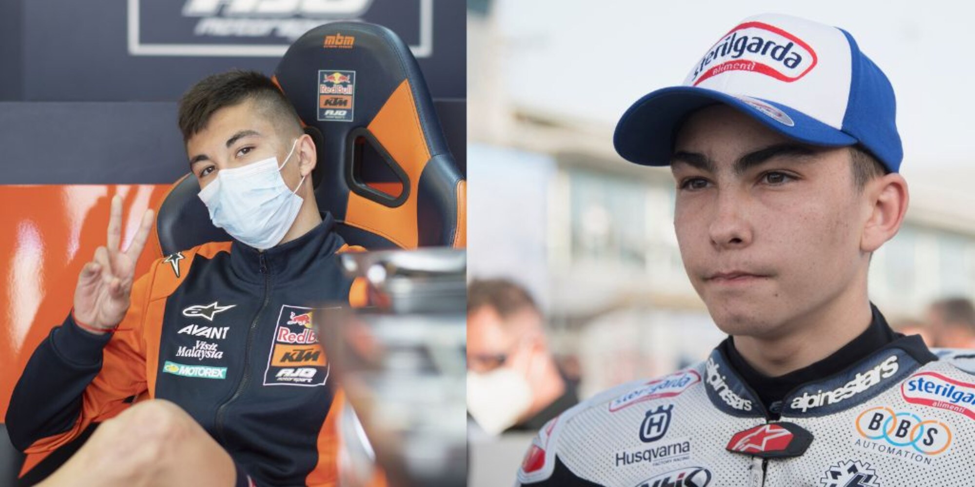 MotoGP, Raul e Adrian Fernandez fanno acrobazie insieme su una Pit bike