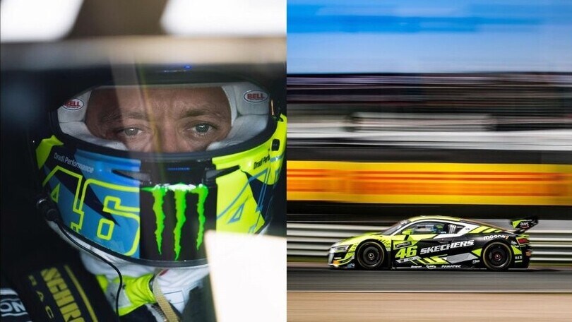 Valentino Rossi in pista sul circuito di Zandvoort