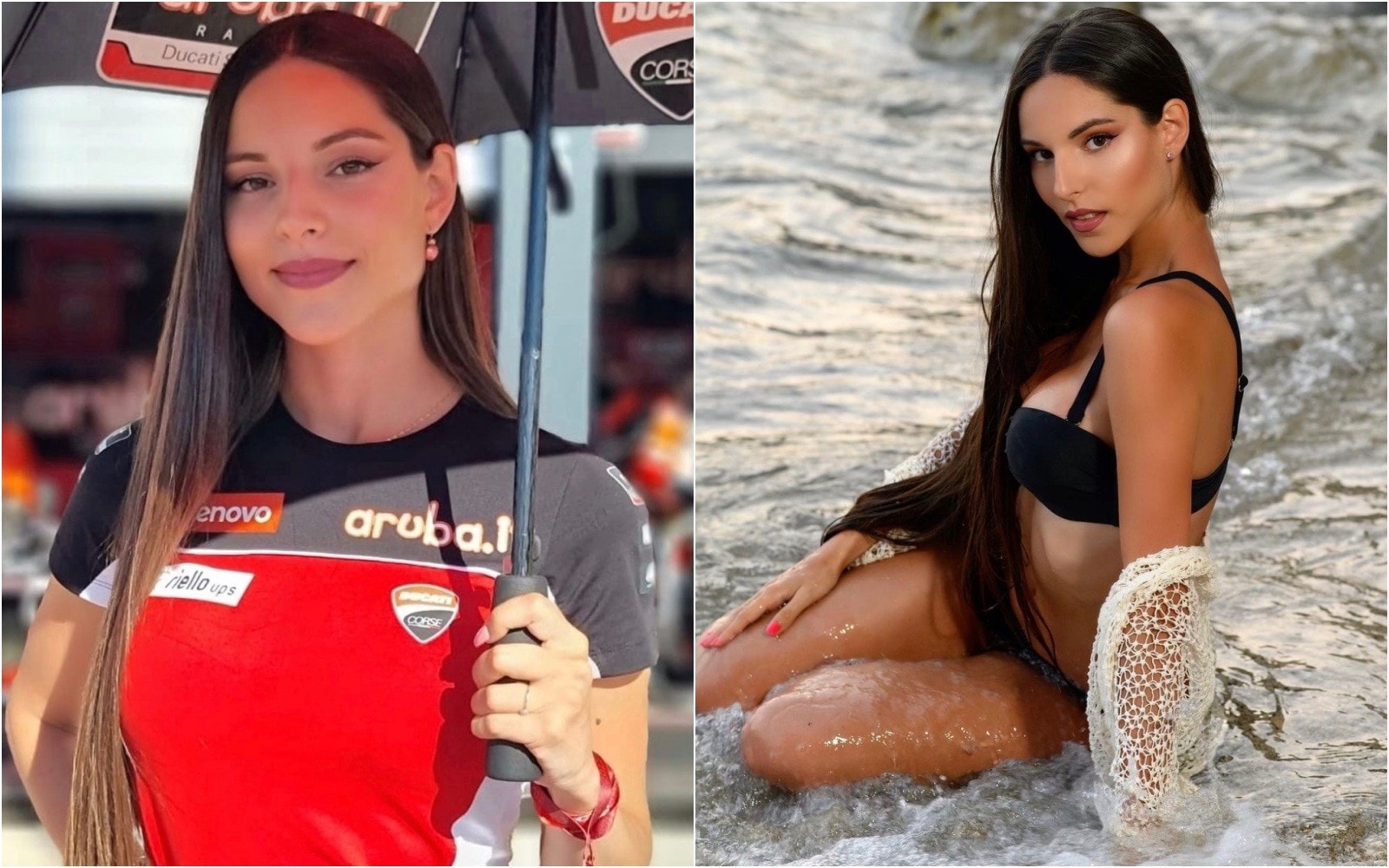 SBK Misano: Daphne, la musa del team Ducati Aruba