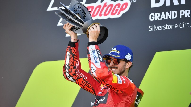 MotoGP, Bagnaia: “Una delle vittorie più belle, grazie a Vale e Stoner”