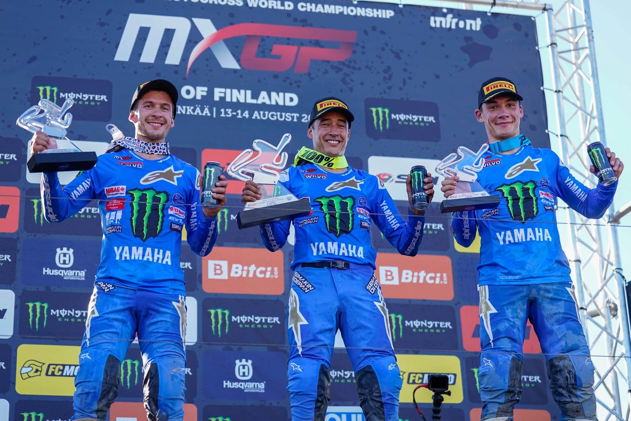 MXGP: Gajser Campione ma in Finlandia è festa Yamaha