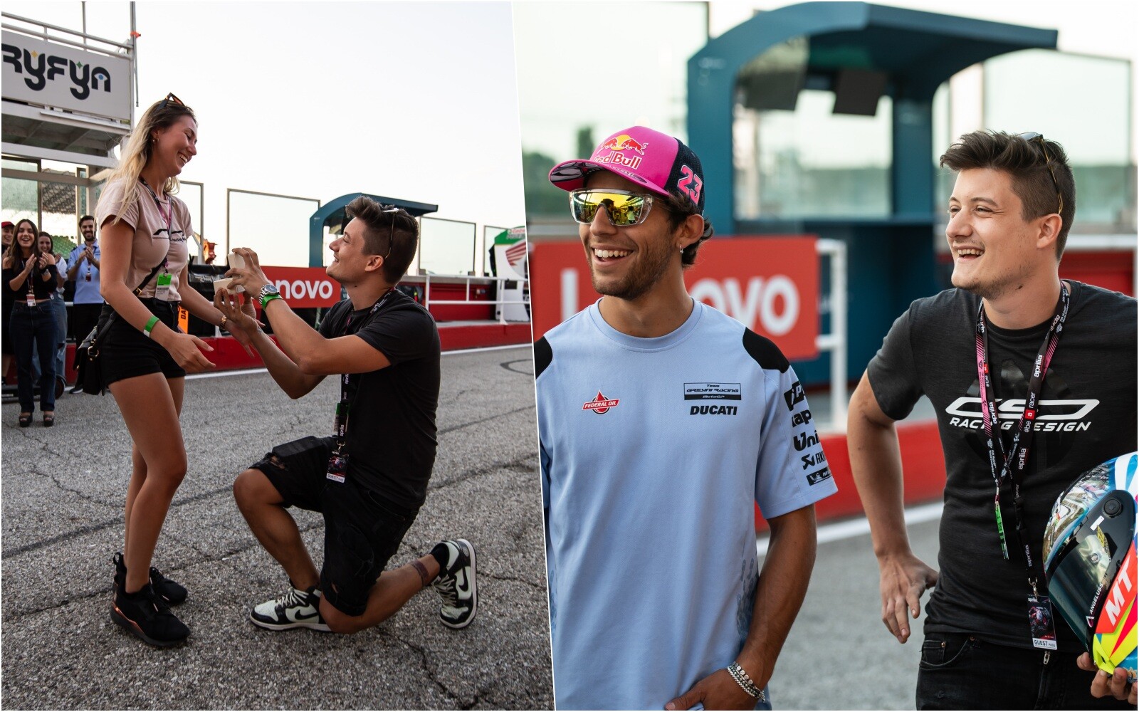 Misano si tinge di rosa: proposta di matrimonio in pit lane!