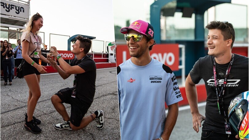 Misano si tinge di rosa: proposta di matrimonio in pit lane!