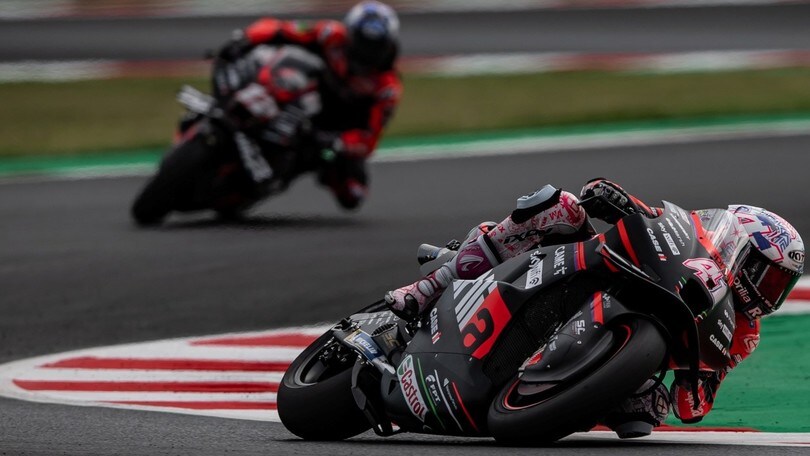 MotoGP, Test Misano: l'Aprilia "piega" Quartararo a metà giornata