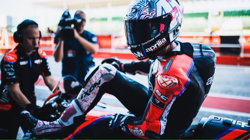 Test MotoGP, fractured little finger for Aleix: “But I’d ride again in an hour”