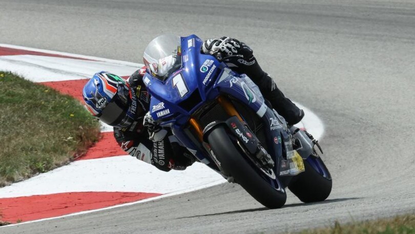 MotoAmerica, New Jersey: tripletta Yamaha, Petrucci quarto in volata su Jacobsen