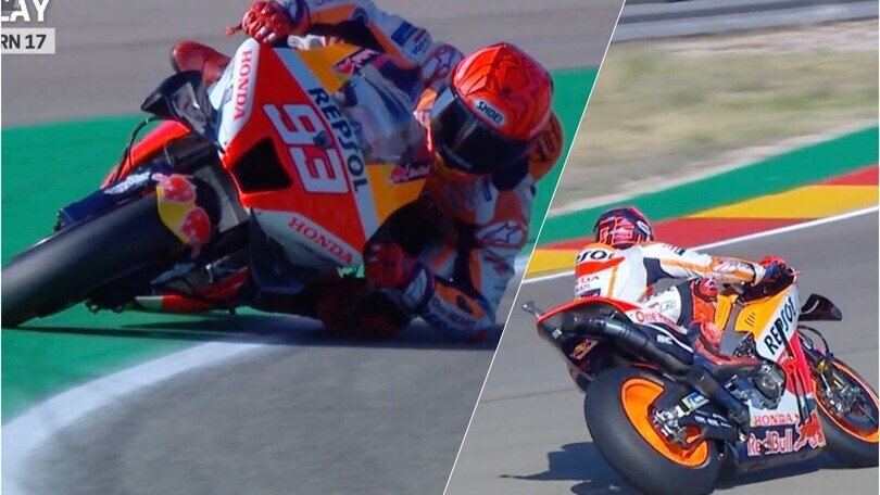 Marquez è tornato! La sequenza del suo favoloso salvataggio in FP3