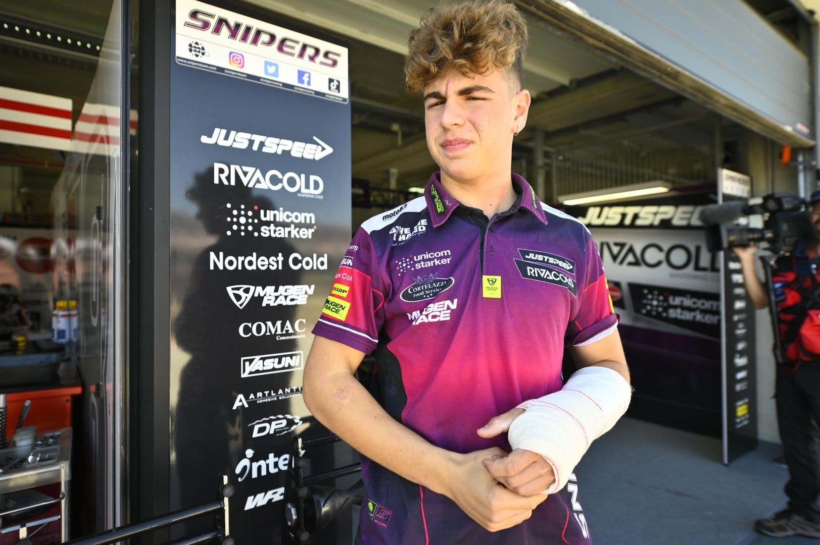 Moto3 Aragon, weekend terminato per Surra: frattura al radio